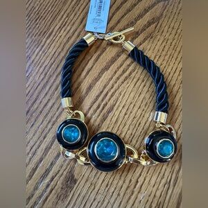 NWT Tina Turk Destination GrooveStatement Necklace. Beautiful Green & Black.